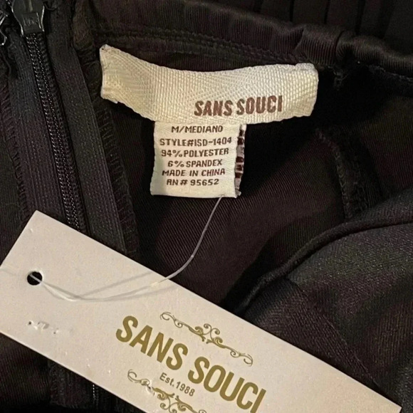 NWTS.‎ Sans Souci strapless pleated chiffon dress - Picture 5 of 12